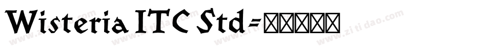 Wisteria ITC Std字体转换